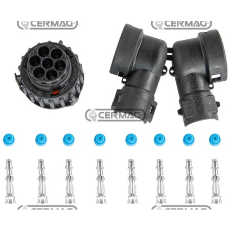 Kit connessione maschio per connettori DIN 7 vie 36604 | NewgardenAgri.com