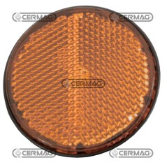 Reflector redondo con perno M5. Diámetro: 60 mm. Color: Naranja. 35173 | NewgardenAgri.com