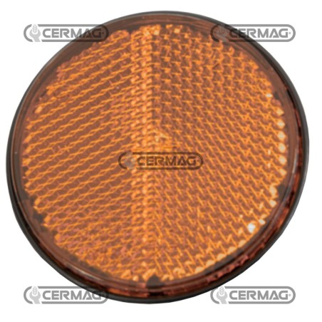Reflector redondo con perno M5. Diámetro: 60 mm. Color: Naranja. 35173 | NewgardenAgri.com