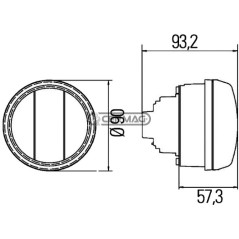 Luz de posición delantera e indicador de dirección HELLA 36535