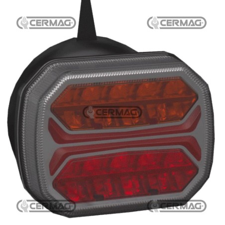 Fanale posteriore dinamico SINISTRO Attacco Magnete 95151 LED