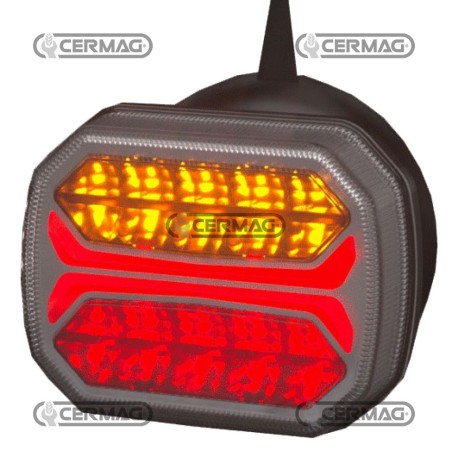 Luz trasera dinámica DERECHA con fijación magnética 95152 LED | NewgardenAgri.com