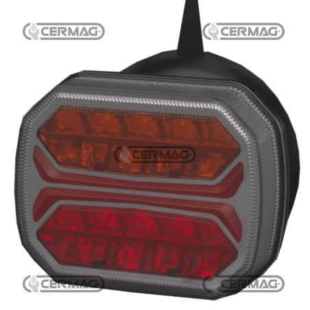 Fanale posteriore dinamico DESTRO Attacco Magnete 95152 LED