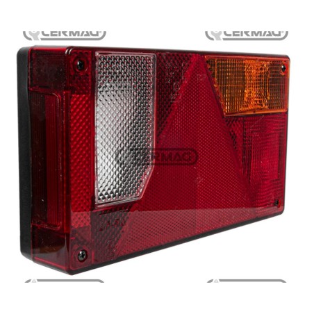 Luz trasera derecha con reflector triangular integrado. Lado derecho. Número de funciones: 4. 35687 | NewgardenAgri.com