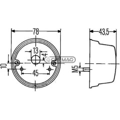 Luz trasera combinada HELLA 36321