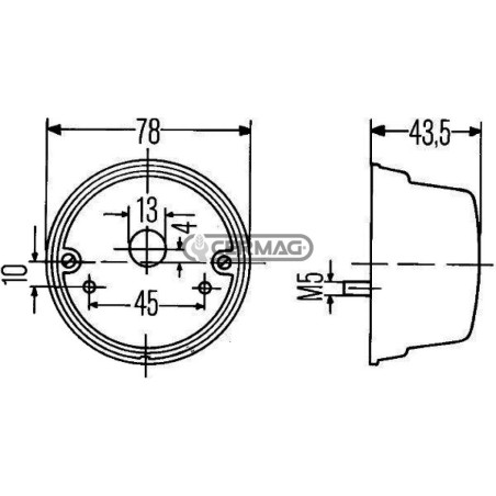 Luz trasera combinada HELLA 36321