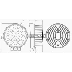 Faro da lavoro Lumen 2700 lm 95105 LED