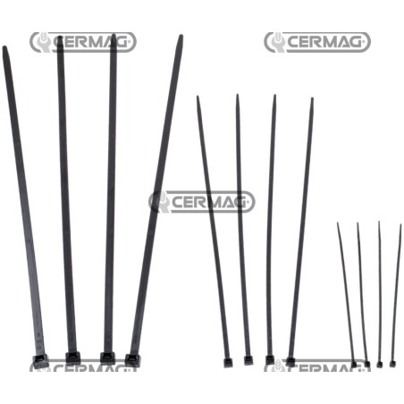Bridas para cables Color Negro Longitud 200x2,6 mm 35599 | NewgardenAgri.com