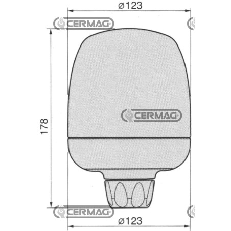 COBO 35837 12V Drehstablampe