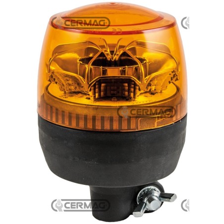 Baliza giratoria LED de 12/24 V con base de varilla rígida 36642 Fabricada en Italia | NewgardenAgri.com