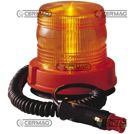 PEQUEÑA LUZ INTERMITENTE NARANJA CON BASE MAGNÉTICA 35702 | NewgardenAgri.com