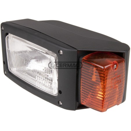 Conjunto de faro delantero y luz intermitente izquierda con fijación vertical y conexión Deutsch de 6 vías 35842 COBO