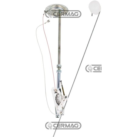 UNIVERSAL ADJUSTABLE LEVEL GAUGE WITHOUT HOSES - 12/24V 36257 COBO | NewgardenAgri.com