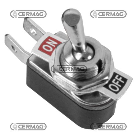 Interruttore unipolare a 2 attacchi Faston Tipo ON - OFF Stabile 35190 | NewgardenAgri.com
