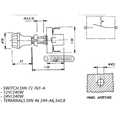 Verstärkter 0-1-Zugschalter 36700
