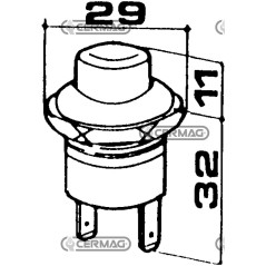 Anlasserschalter mit 6,5-Faston-Anschluss 35192