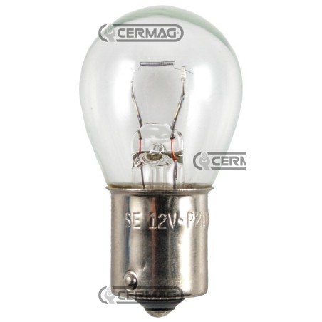 Bombilla de 1 luz, voltaje 12 V, potencia 21 W, casquillo BA15S 35900 HELLA | NewgardenAgri.com