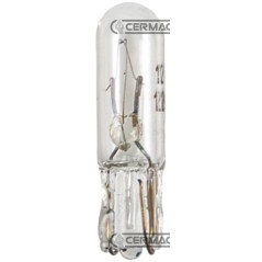 Bombilla de 1 luz, voltaje 12 V, potencia 1,2 W, casquillo T5 36133 CERMAG | NewgardenAgri.com