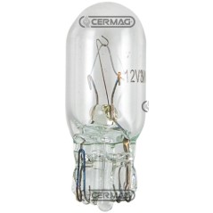 Bombilla de 1 luz, voltaje 12 V, potencia 5 W, casquillo T10 w/b 36630 CERMAG | NewgardenAgri.com