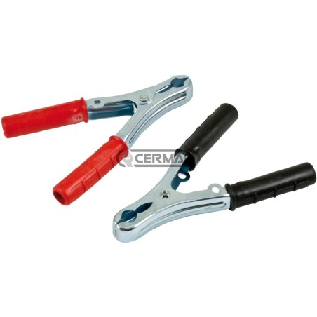 Coppia pinze portacorrente 1 rossa 1 nera Amperaggio 90 A 35519 | NewgardenAgri.com
