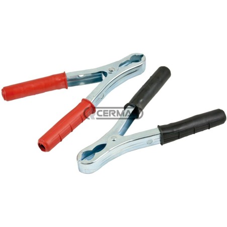 Coppia pinze portacorrente 1 rossa 1 nera Amperaggio 120 A 35520 | NewgardenAgri.com