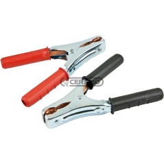 Coppia pinze portacorrente 1 rossa 1 nera Amperaggio 500 A 36117 | NewgardenAgri.com