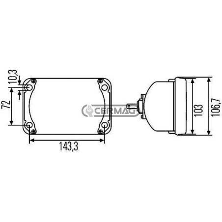 PROIETTORE PRINCIPALE H4 36278