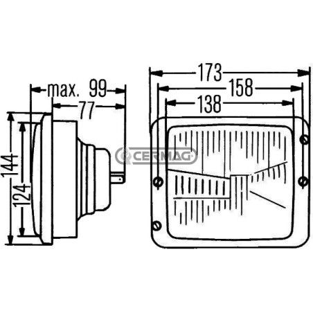 SCHEINWERFER 36282 HELLA