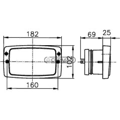 PROIETTORE PRINCIPALE H4 36284 HELLA