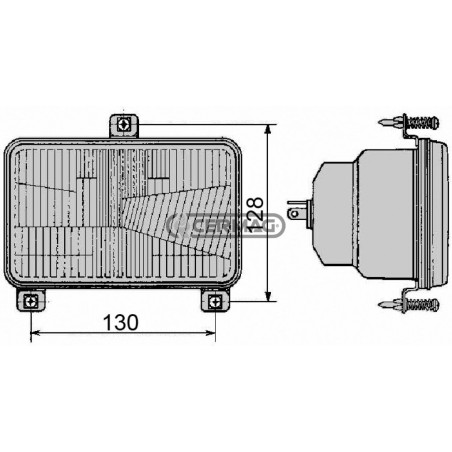 proiettore asimmetrico CNH 37037