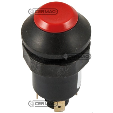 Botón rojo con símbolo de neutralidad 36225 PNEUTRON | NewgardenAgri.com