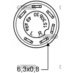 36236 PNEUTRON bouton de symbole de lampe de travail