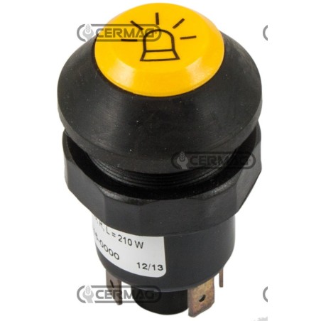 Pulsador con símbolo de lámpara giratoria 36241 PNEUTRON | NewgardenAgri.com