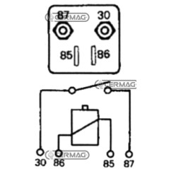 Relé de potencia Voltaje 12 V Intensidad de corriente 200 A 36201 COBO