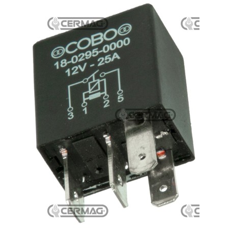 Micro relè ON-OFF 4 pin Tensione 12 V Intensità di corrente 25 A 36611 COBO | NewgardenAgri.com