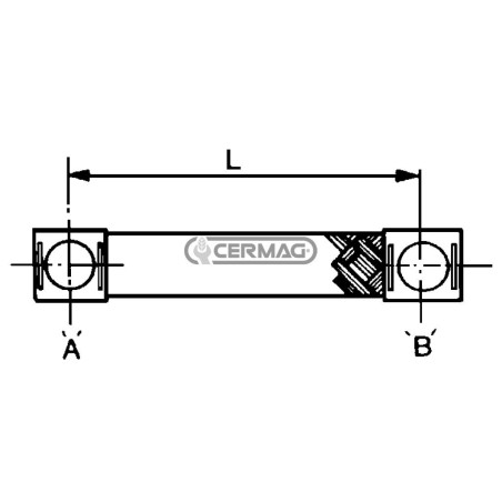 Erdungskabellänge - L 500 mm Querschnitt 50 mm² 35791