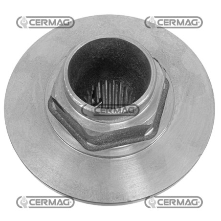Cubo con brida para embragues de 4 discos Perfil 1"3/8 - Z.21 31366 Eurocardan