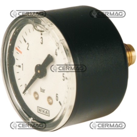 Manomètre à glycérine avec raccord arrière pour pompes Filetage 1/8" GAS 26914 | NewgardenAgri.com