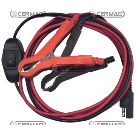 Cavo alimentazione 12V con pinze per 28324 28325 28326 28334 | NewgardenAgri.com