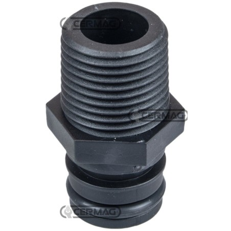 Raccordo diritto filettato Filetto 1/2" NPT 28446 | NewgardenAgri.com
