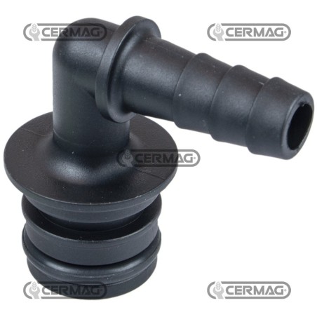 Raccordo a 90° con portagomma Diametro del tubo 10 mm 28447 | NewgardenAgri.com