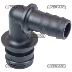 Raccordo a 90° con portagomma Diametro del tubo 13 mm 28448 | NewgardenAgri.com