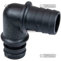 Raccordo a 90° con portagomma Diametro del tubo 20 mm 28449 | NewgardenAgri.com