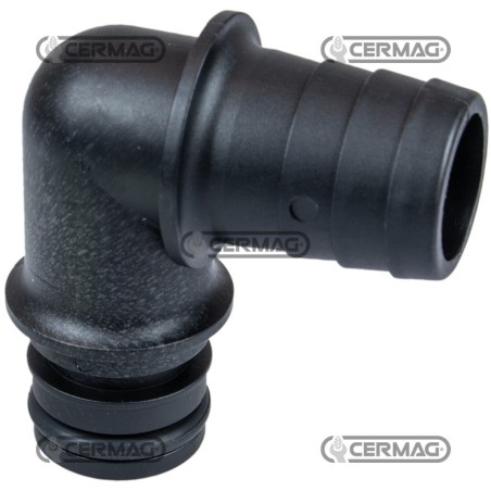 90°-Winkelstück mit Schlauchhalter, Rohrdurchmesser 20 mm, 28449 | NewgardenAgri.com