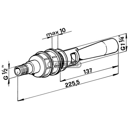 Agitateur hydraulique inspectable - Droit 26234 ARAG