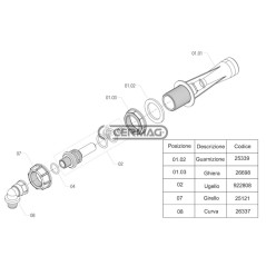 Agitateur hydraulique inspectable - Droit 26235 ARAG