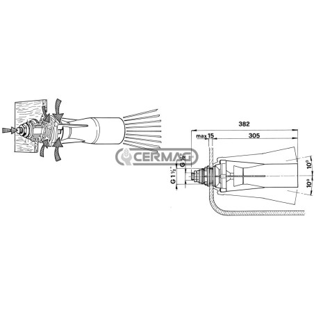 26233 AGITATEUR HYDRAULIQUE ORIENTABLE INSPECTABLE ARAG