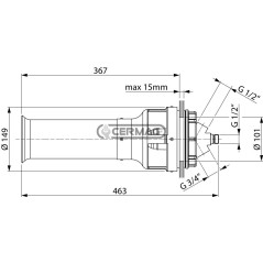 Agitateur hydraulique SUPERMIX 28361 ARAG