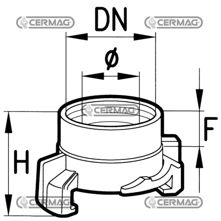 Raccordo rapido SWIFT - FEMMINA Filetto DN 1/2" Gas 25475