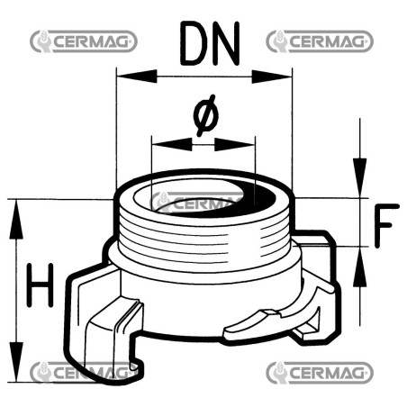 Raccordo rapido SWIFT - MASCHIO Filetto DN 1/2" Gas 25481